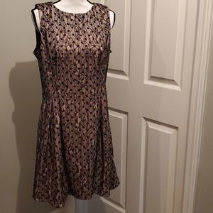 Pink and Black Lacy Cocktail dress